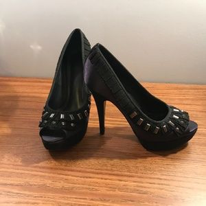 Tory Burch Peep-Toe Platform Pumps